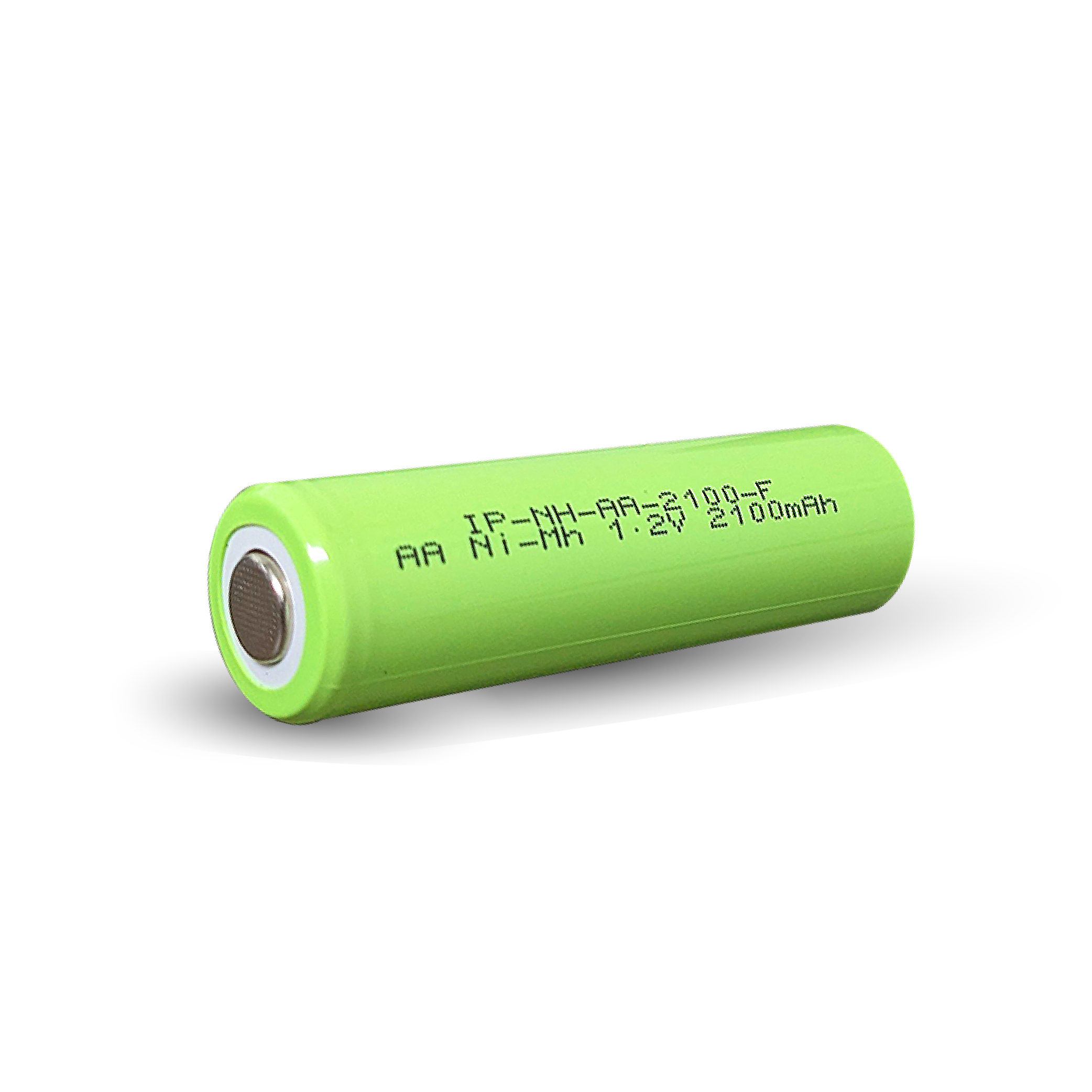 a flashlight can be powered by a rechargeable nickel-cadmium battery IP Power AA Ni-Mh 2100mAh Rechargeable Flat Top Battery