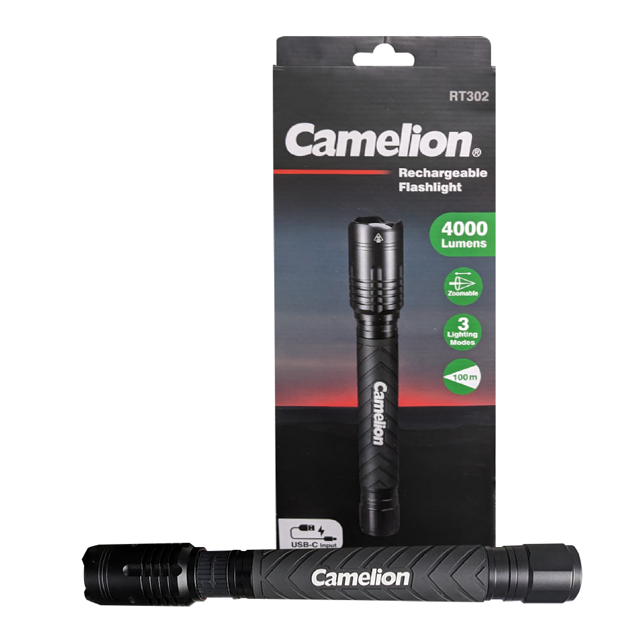 camelion rechargeable led flashlight Camelion RT302 76W COB 4000LM Rechargeable Flashlight