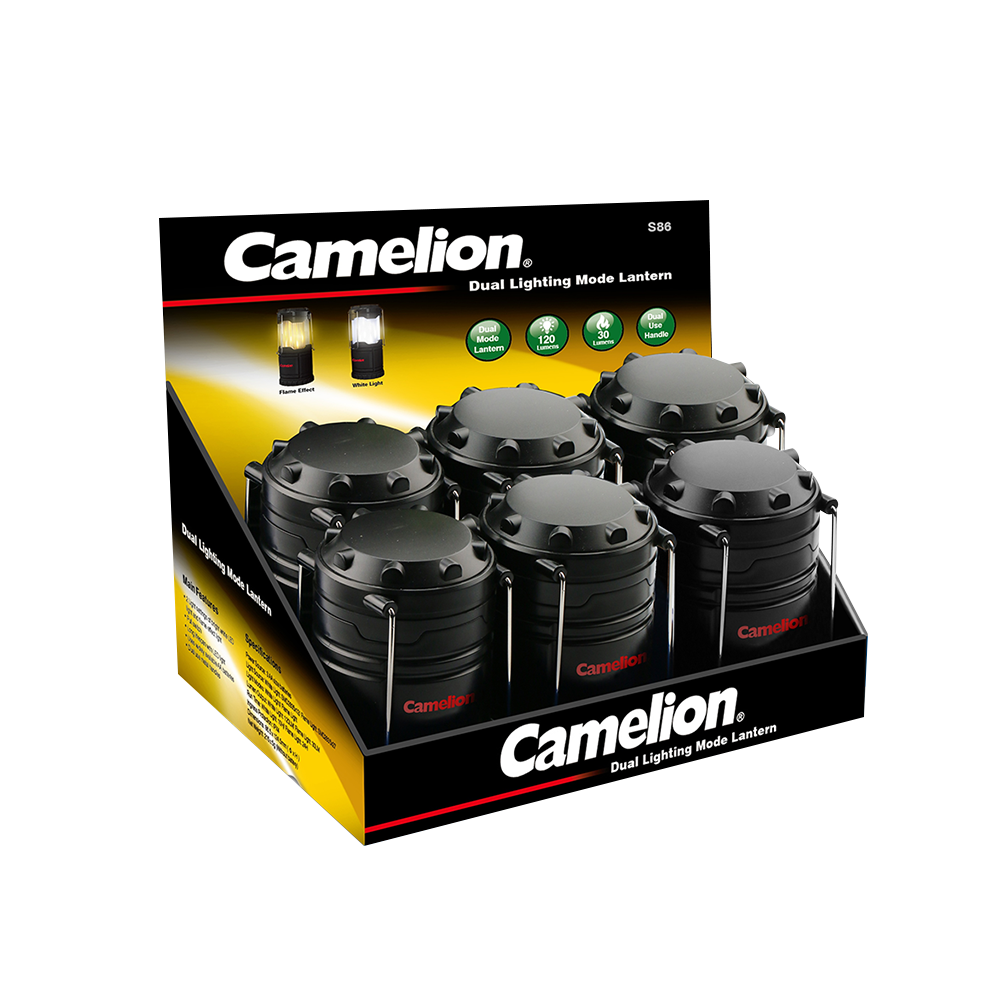 Camelion S86 Dual Lantern, Display of 6