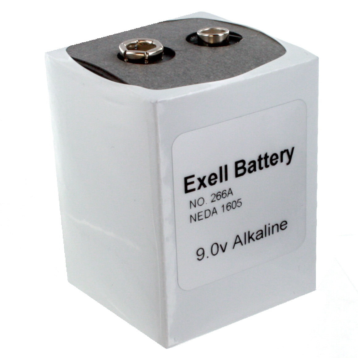 Exell 266 9V Alkaline Battery NEDA 1605, PP7,TR7 Compatible with Eveready 266