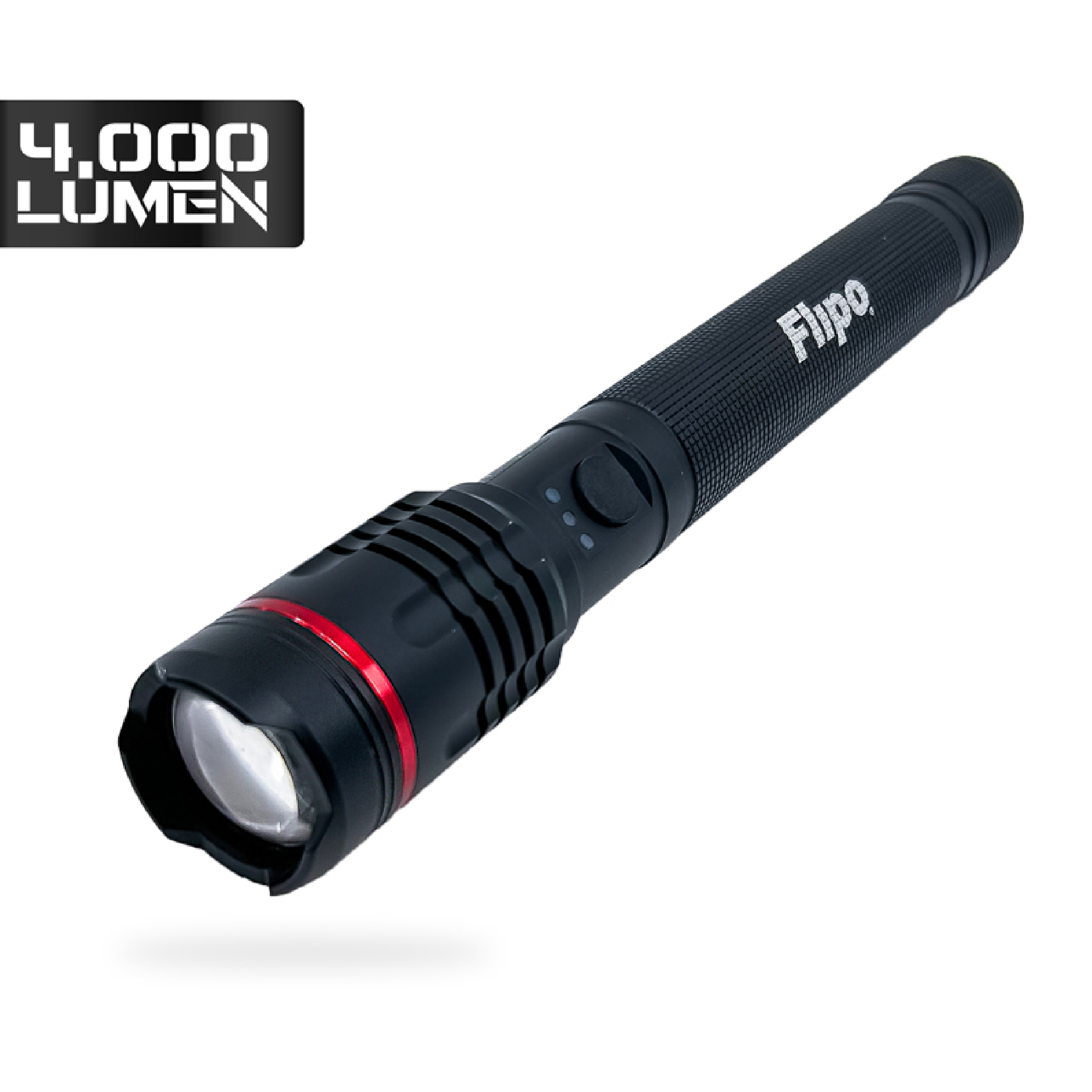Flipo Tactical 4000 Lumen Rechargeable Flashlight