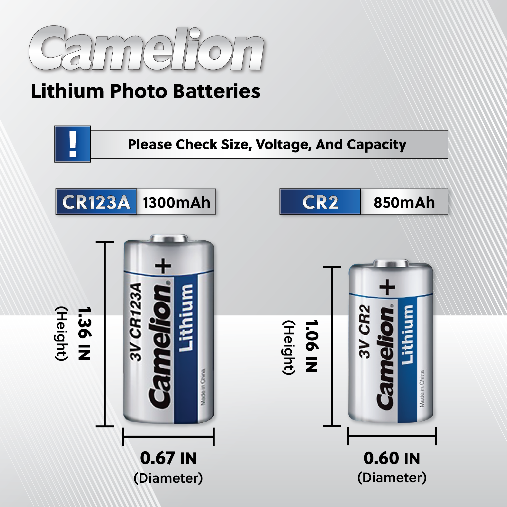Camelion CR123A 3V Lithium