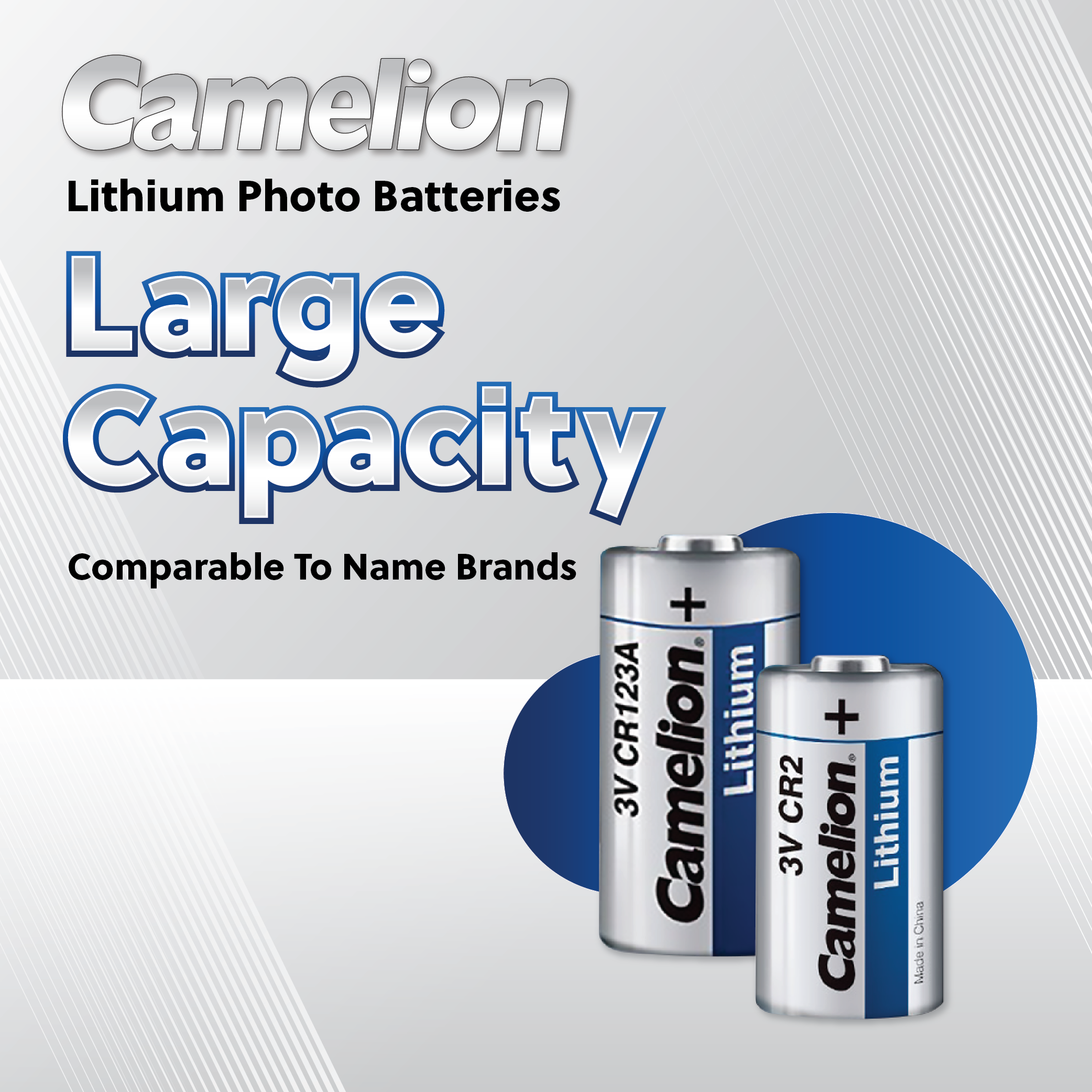 Camelion CR2016 3V Lithium Coin Cell Battery (Three Packaging Options)