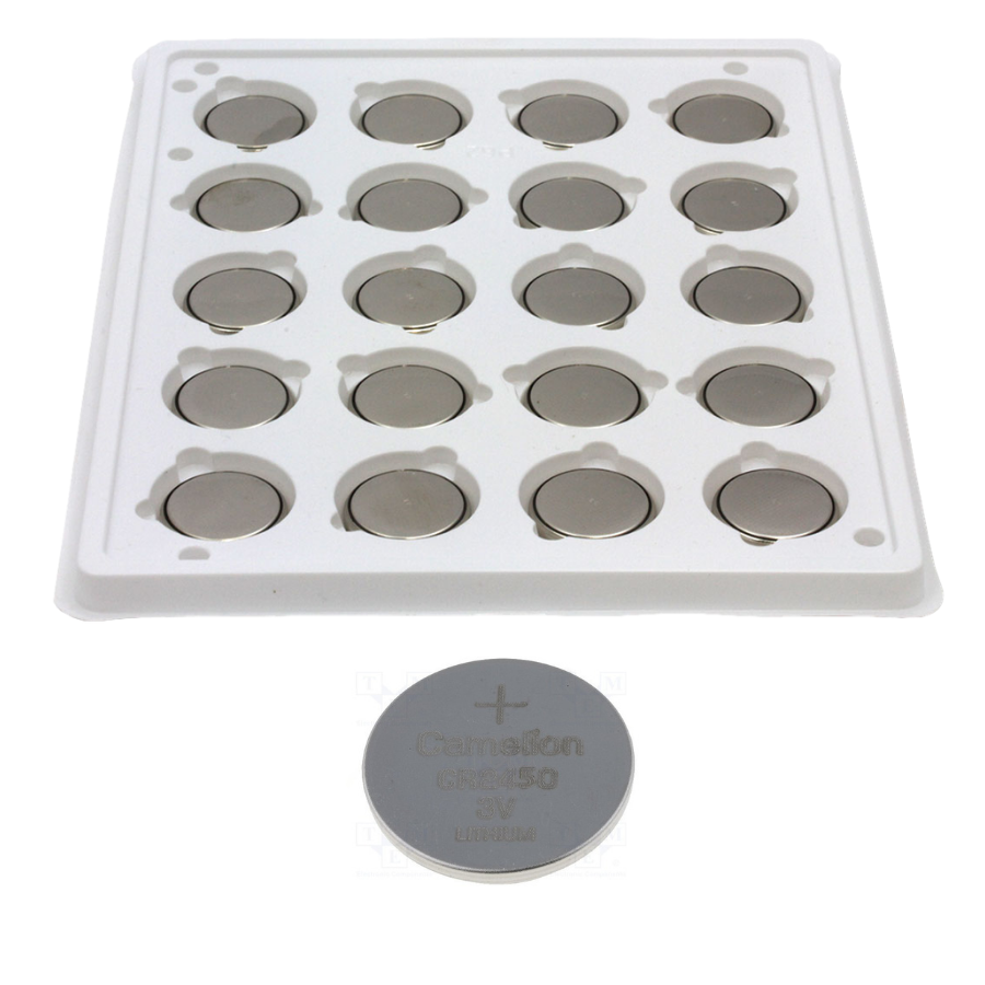 Camelion CR2450 3V Lithium Primary Coin Cell Battery (Three Packaging Options) - Non Rechargeable