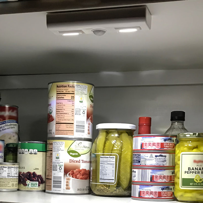 Motion Sensor Under Cabinet Light With Dual COB LED Lights | 6-Piece Display