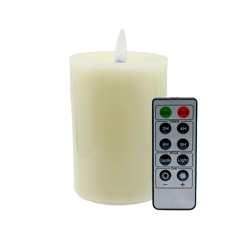 Pacific Accents Flameless Elite Collection - 4" Spring Wax Pillars