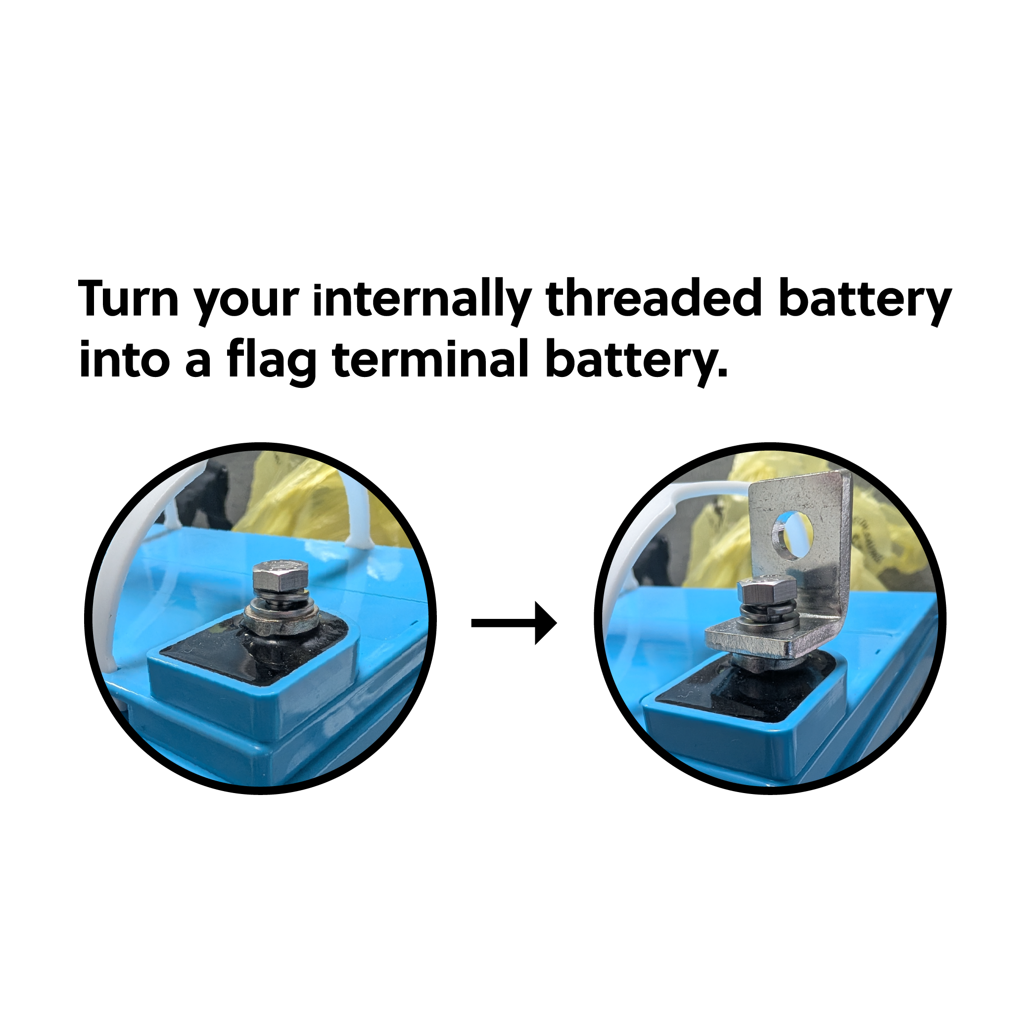IP Power SLA Adapter (Internally Threaded to Flag) - 2Pk In Poly Bag