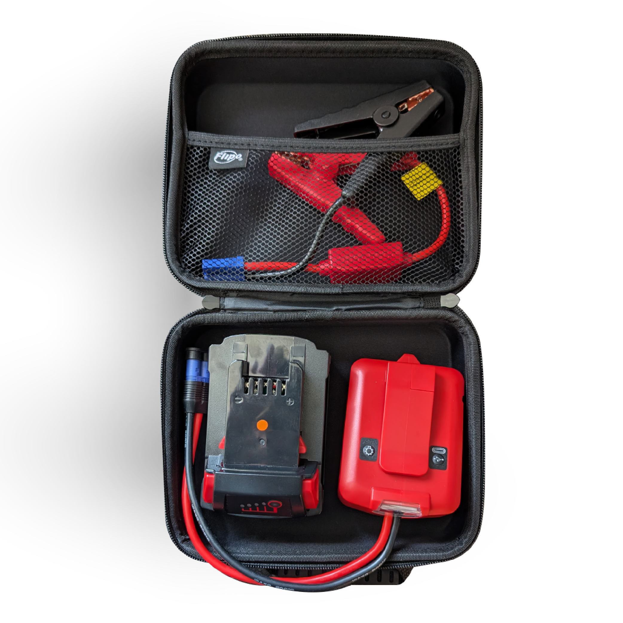 IP POWER Rapid Amp Charger / Jump Starter Case Kit | Compatible with Milwaukee 18V Li-ion Battery