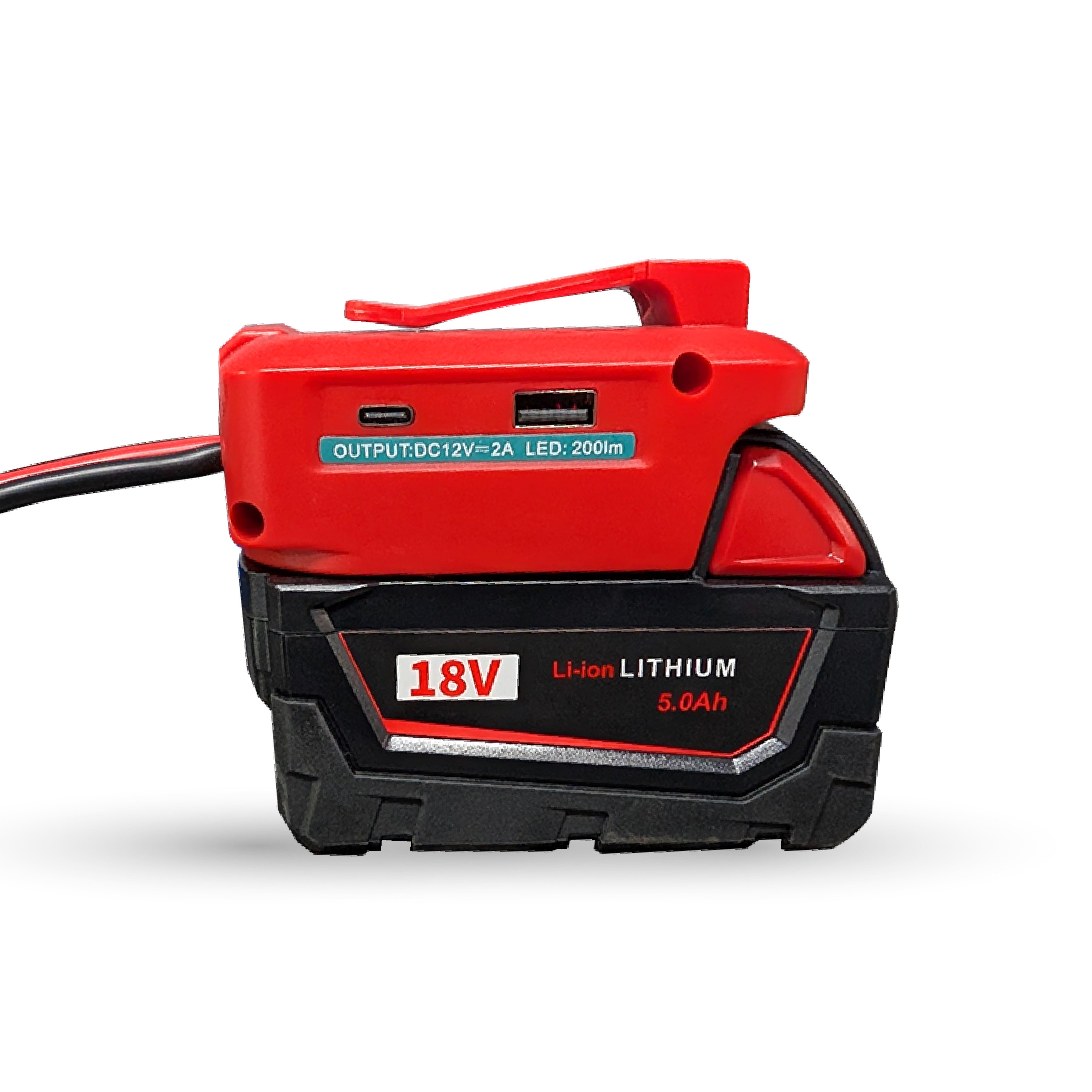 IP POWER Rapid Amp Charger / Jump Starter | Compatible with Milwaukee 18V Li-ion Battery