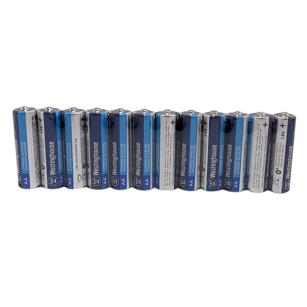 Westinghouse AA Dynamo Alkaline 12 Pack Shrink Wrap