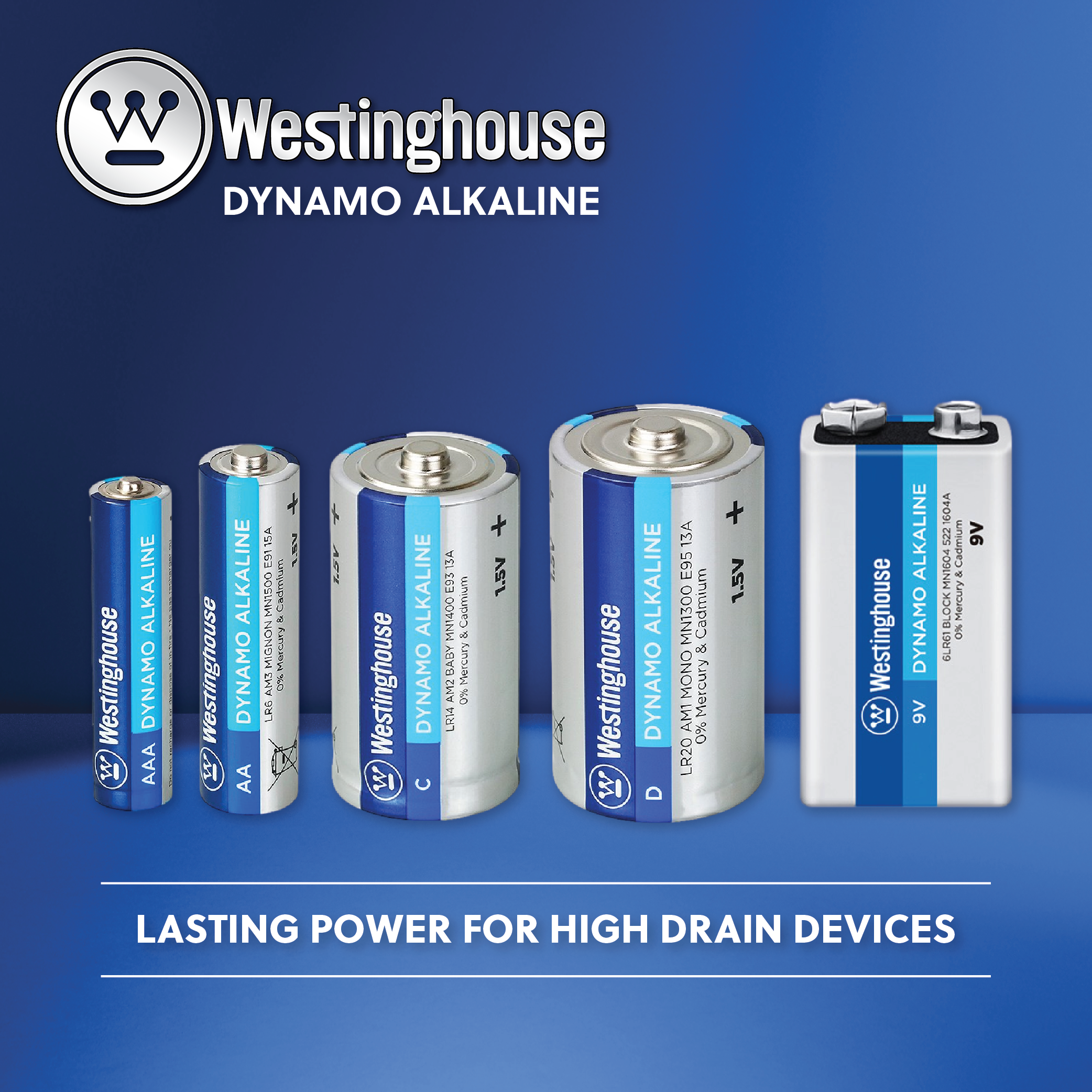 Westinghouse AAA Dynamo Alkaline 60 Pack Box