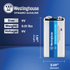 Westinghouse 9V Dynamo Alkaline Plastic Tub of 6