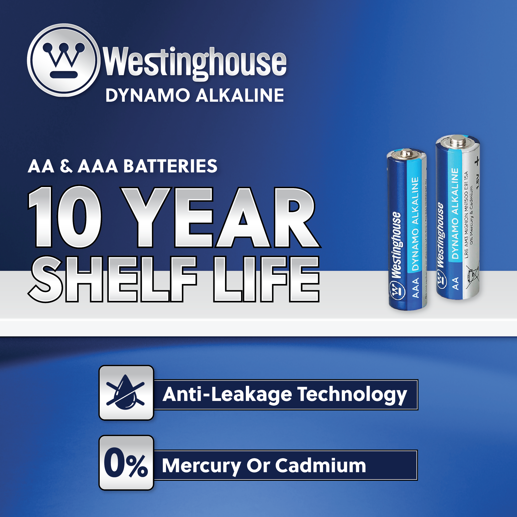 Westinghouse AAA Dynamo Alkaline Hangable 12 Pack