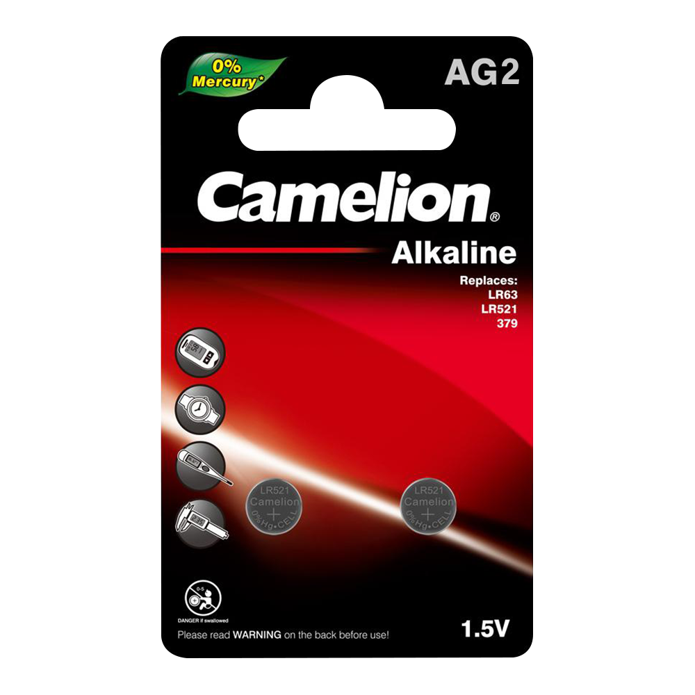 Camelion AG2 / 396 / LR726 1.5V Button Cell Battery