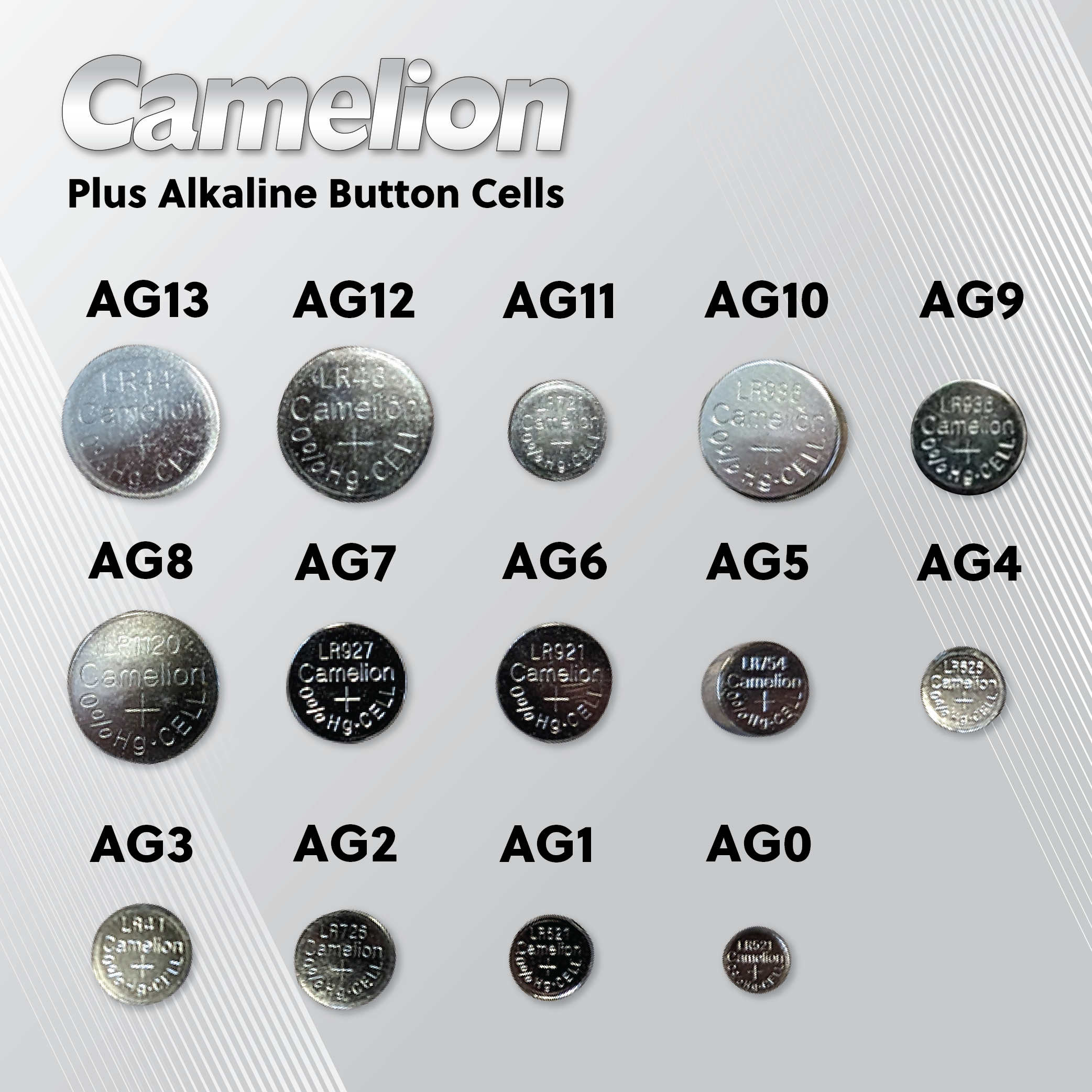 Camelion AG1 364 LR621 1.5V Button Cell Battery Two Packaging Options