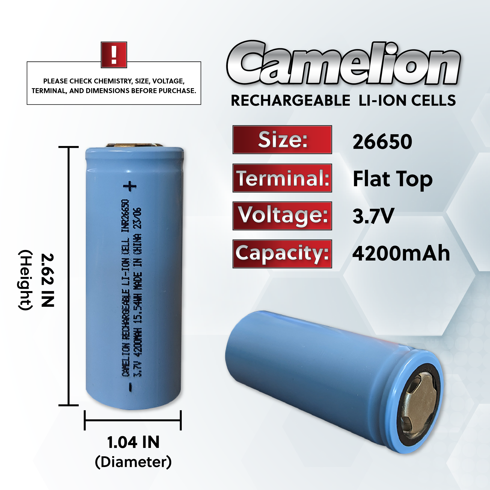 Camelion 26650 4200mAh