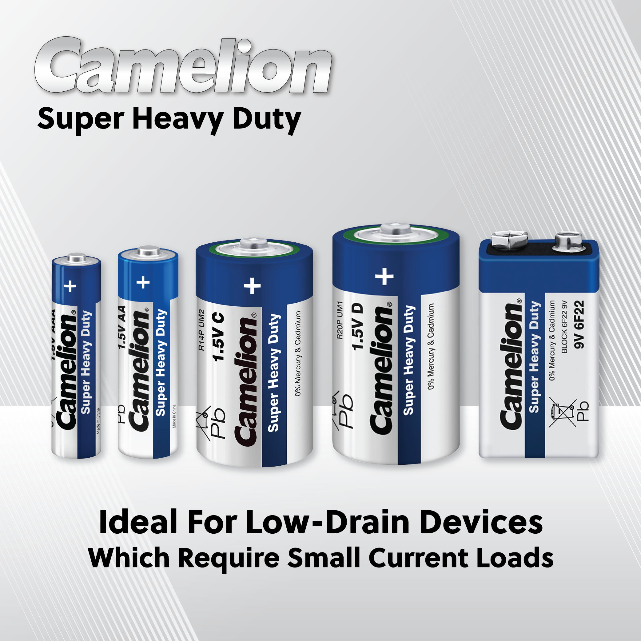 Camelion D Super Heavy Duty 2pk