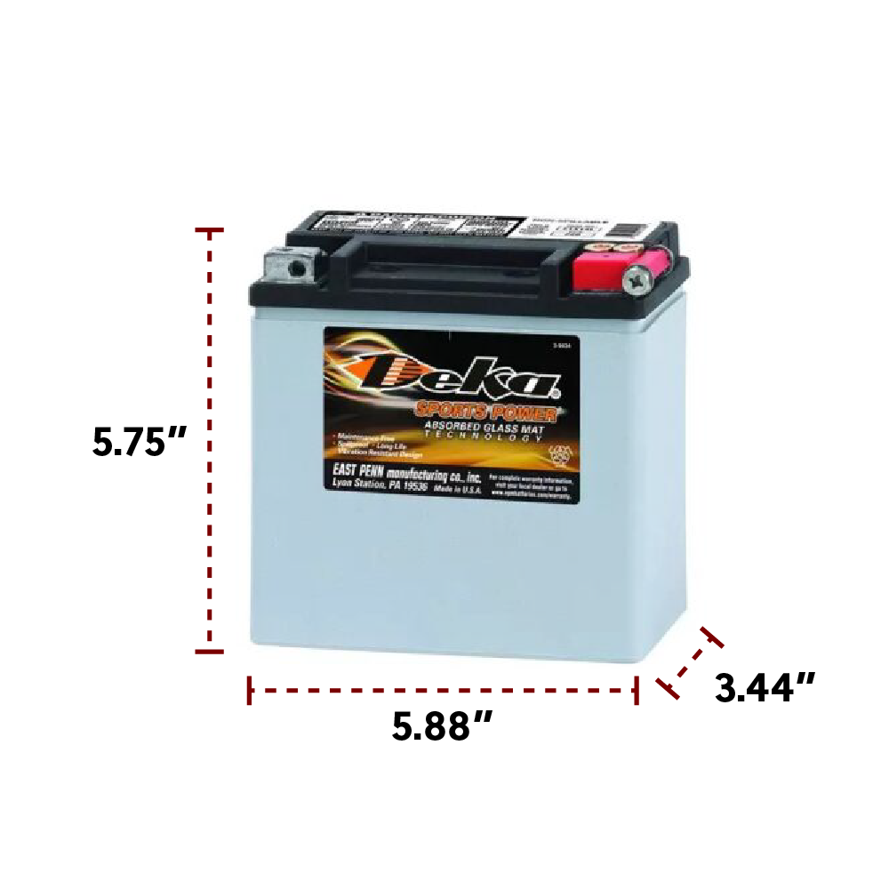 Deka ETX14L 12V 12Ah Motorsport Battery