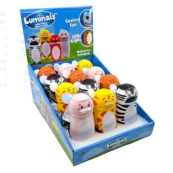 Luminals™ Mini Fan & LED Night Light | 12 PC Display