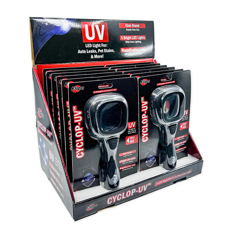 Cyclop-UV™ 5 LED Magnifier & UV Detection Light – 12 Piece Display