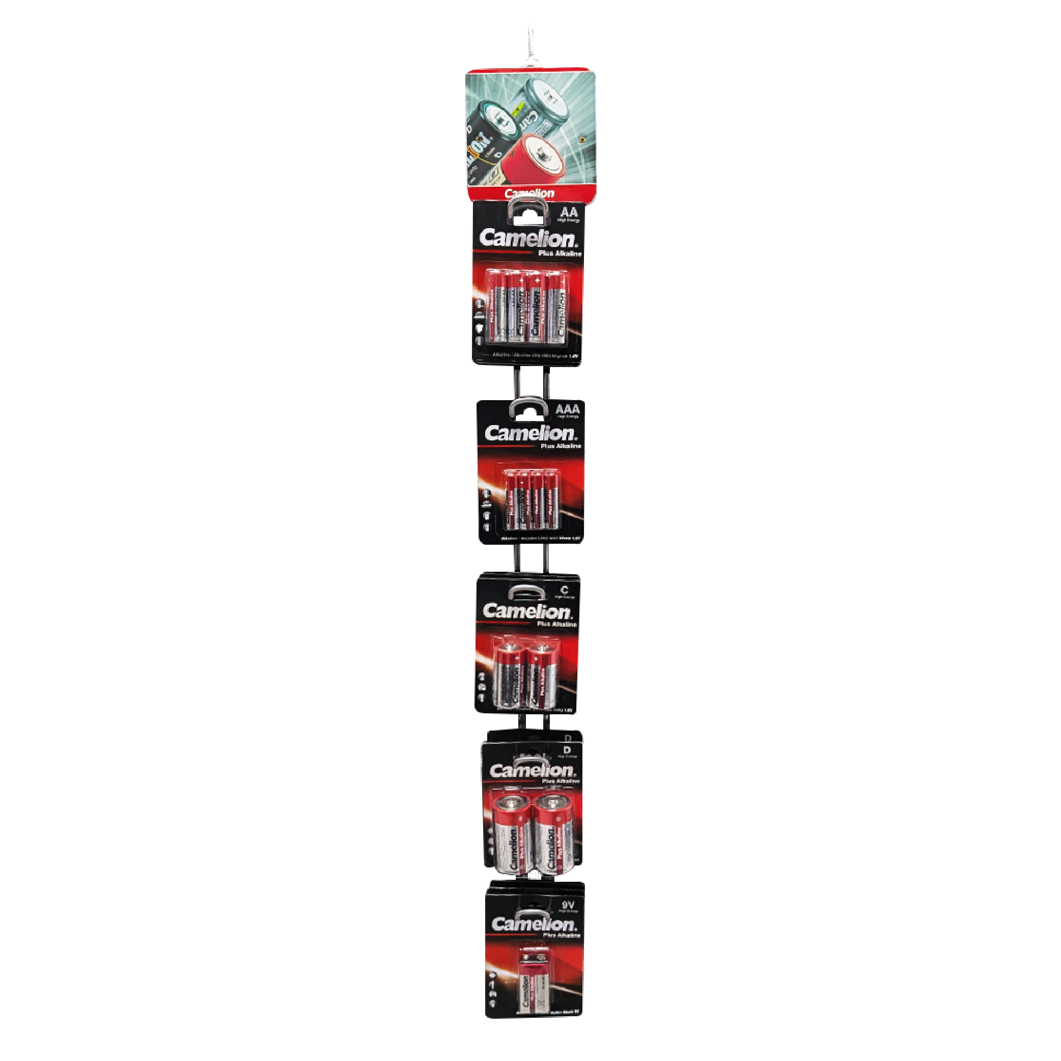 Camelion Alkaline Hanging Hook Displays Option #2 (42 Ct)