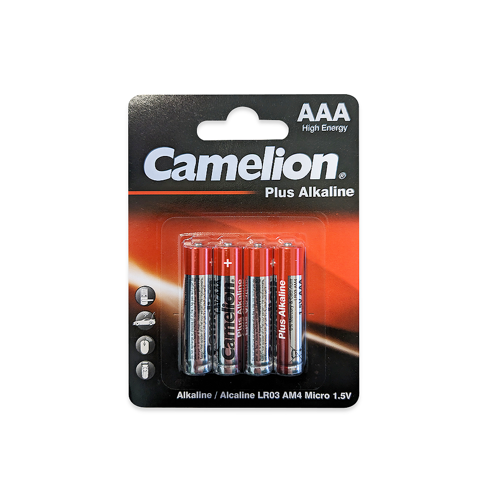 Camelion AAA Alkaline Plus Blister Pack of 4