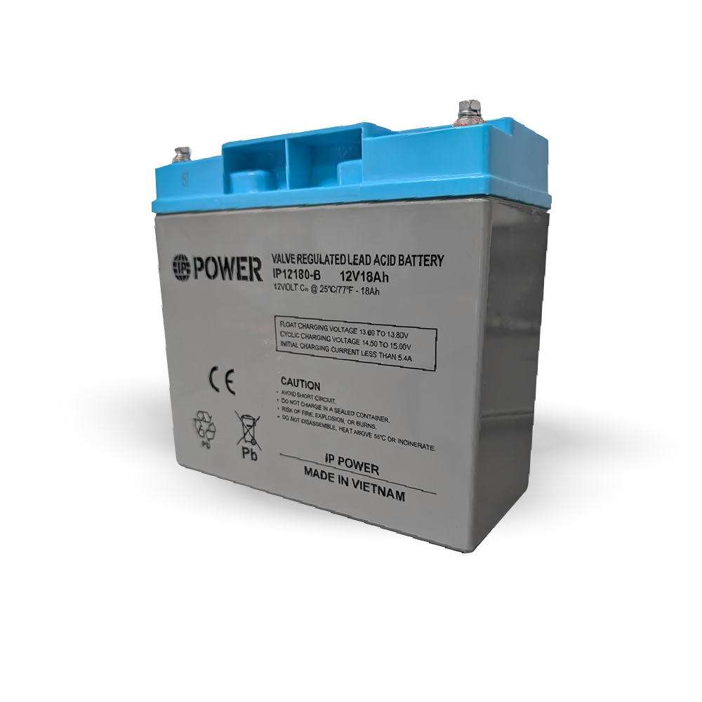 IP POWER IP12180-B 12V 18Ah, Sealed Lead Acid Rechargeable Battery