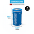 IP Power ER26500 C Size 3.6V ~9Ah Lithium Thionyl Chloride Battery for Specialized Devices - Non Rechargeable
