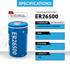 IP Power ER26500 C Size 3.6V ~9Ah Lithium Thionyl Chloride Battery for Specialized Devices - Non Rechargeable