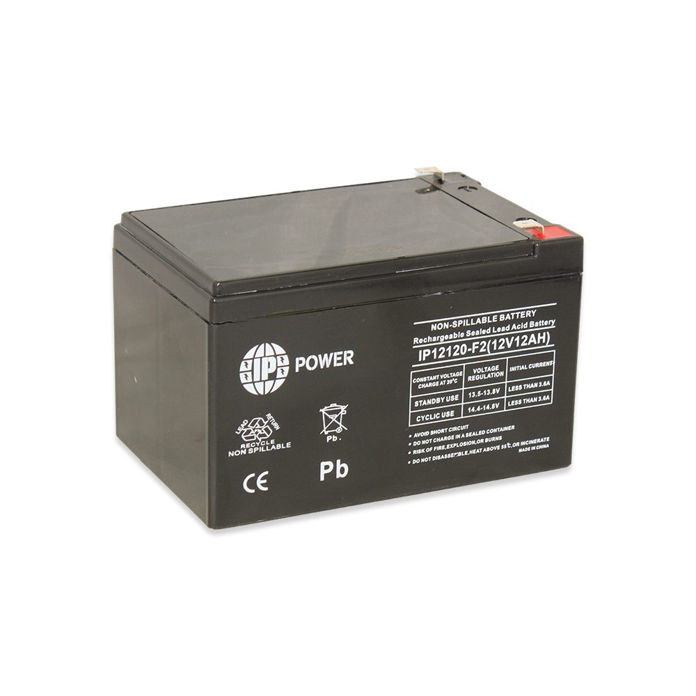 IP POWER  IP12120-F2 IP Power 12V 12Ah, Sealed Lead Acid Rechargeable Battery