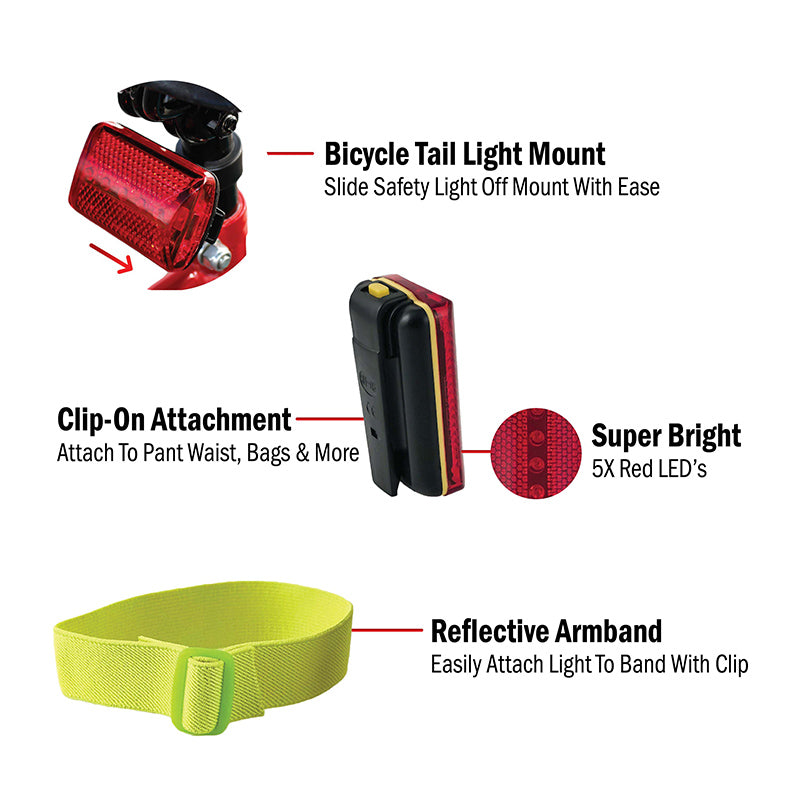 Extendable Led Safety 3-In-1 LED Safety Light – Shop Batteries and Things