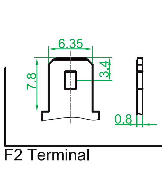Westinghouse WA1290-F2 12 V 9 AMP F2 Terminal