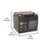 IP POWER IP12350-NB 12V 35Ah, Sealed Lead Acid Rechargeable Battery