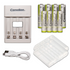 Camelion AA/AAA Ni-Mh Always Ready Rechargeable Batteries (4/4) + Charger Bundle