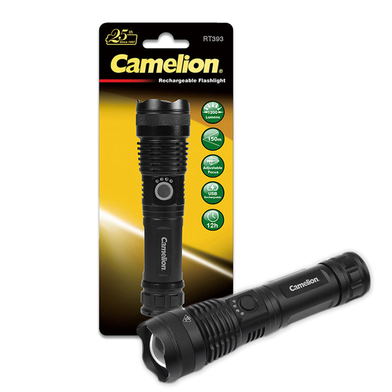 Camelion Aluminum Rechargeable Flashlight RT393