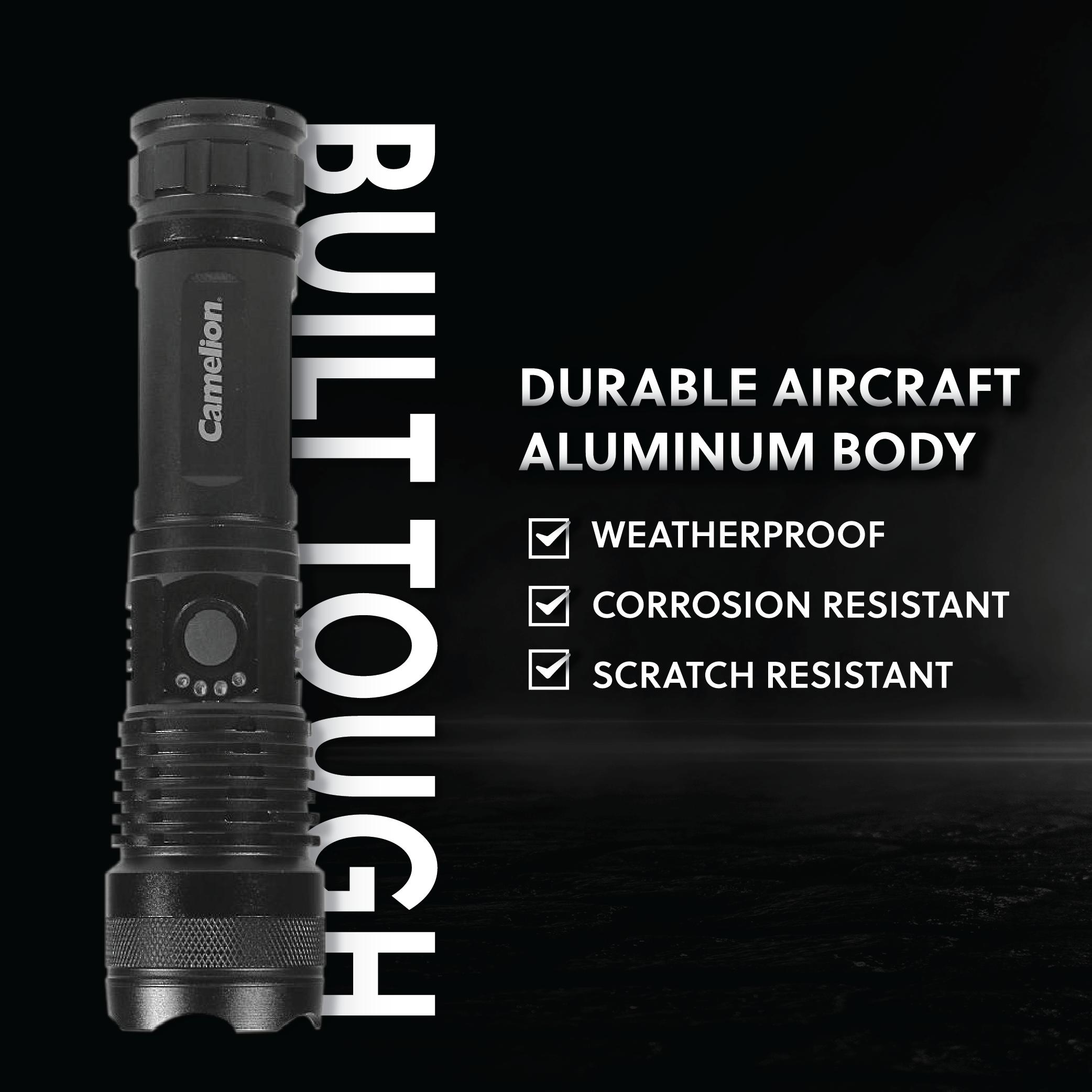 5.11 rechargeable flashlight uc3.400 p3 Camelion Aluminum Rechargeable Flashlight RT393 – Batteries and Things