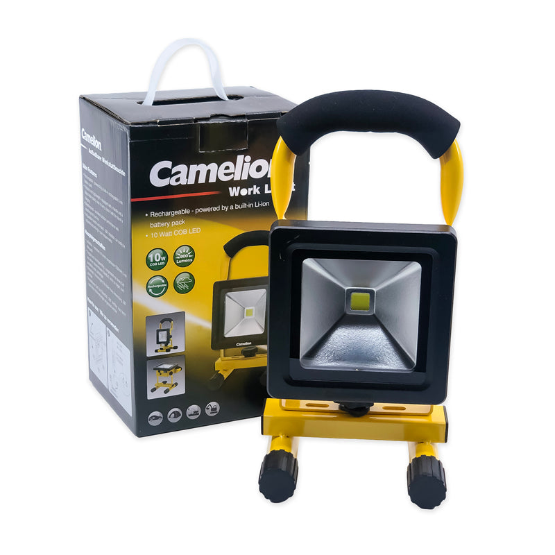 Camelion 10W COB LED Rechargeable Work Light w/ Kick Stand