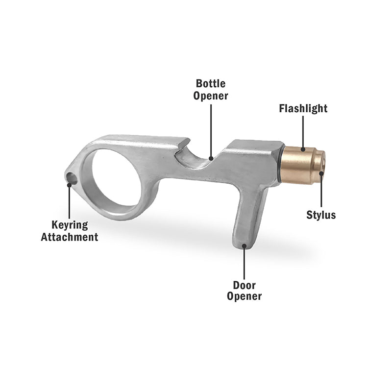 Safe Key Contact-Less LED Keychain Multi-Tool | 18 Piece Display