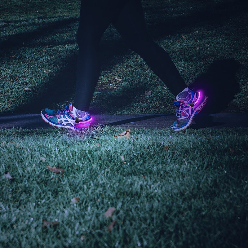 Safe Steps LED Clip On Shoe Lights for Runners