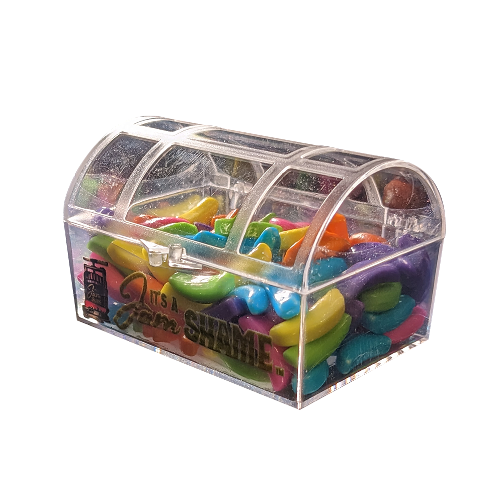 Assorted Candy In Treasure Chest Crystal Boxes Display of 8
