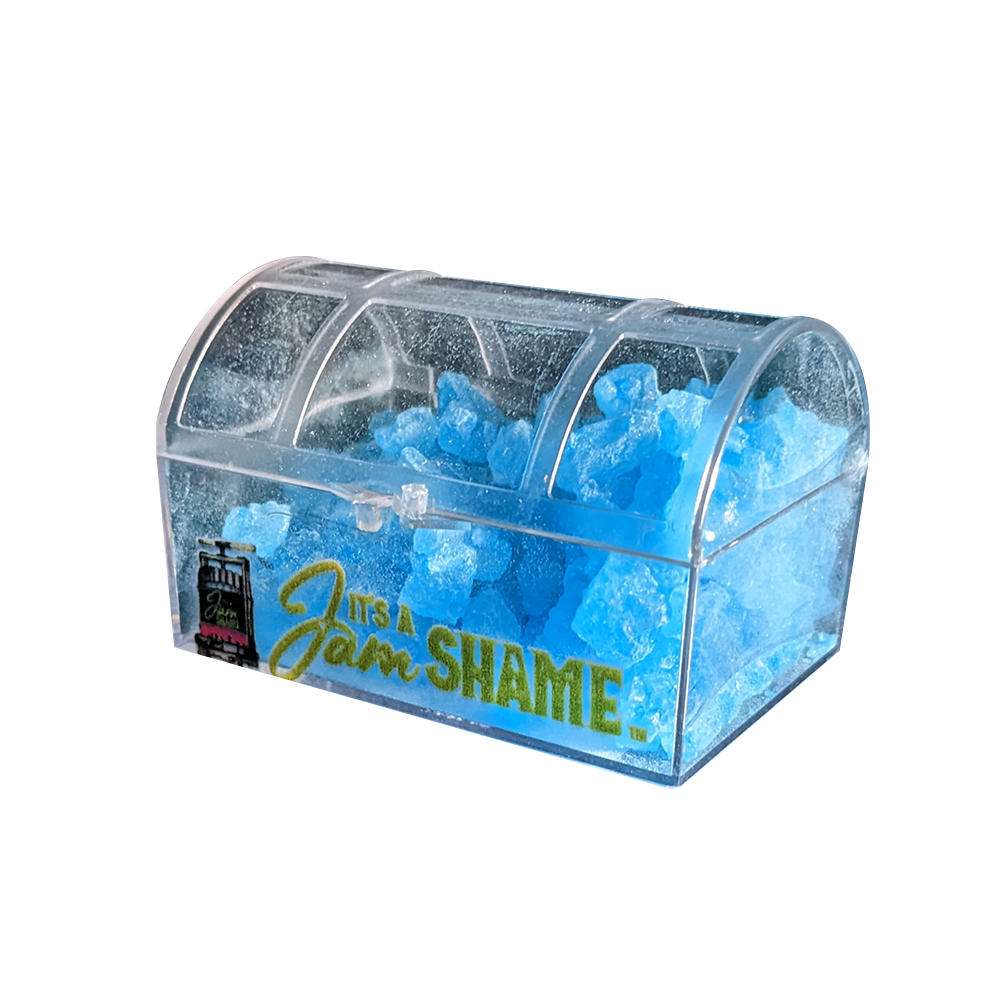 Assorted Candy In Treasure Chest Crystal Boxes Display of 8