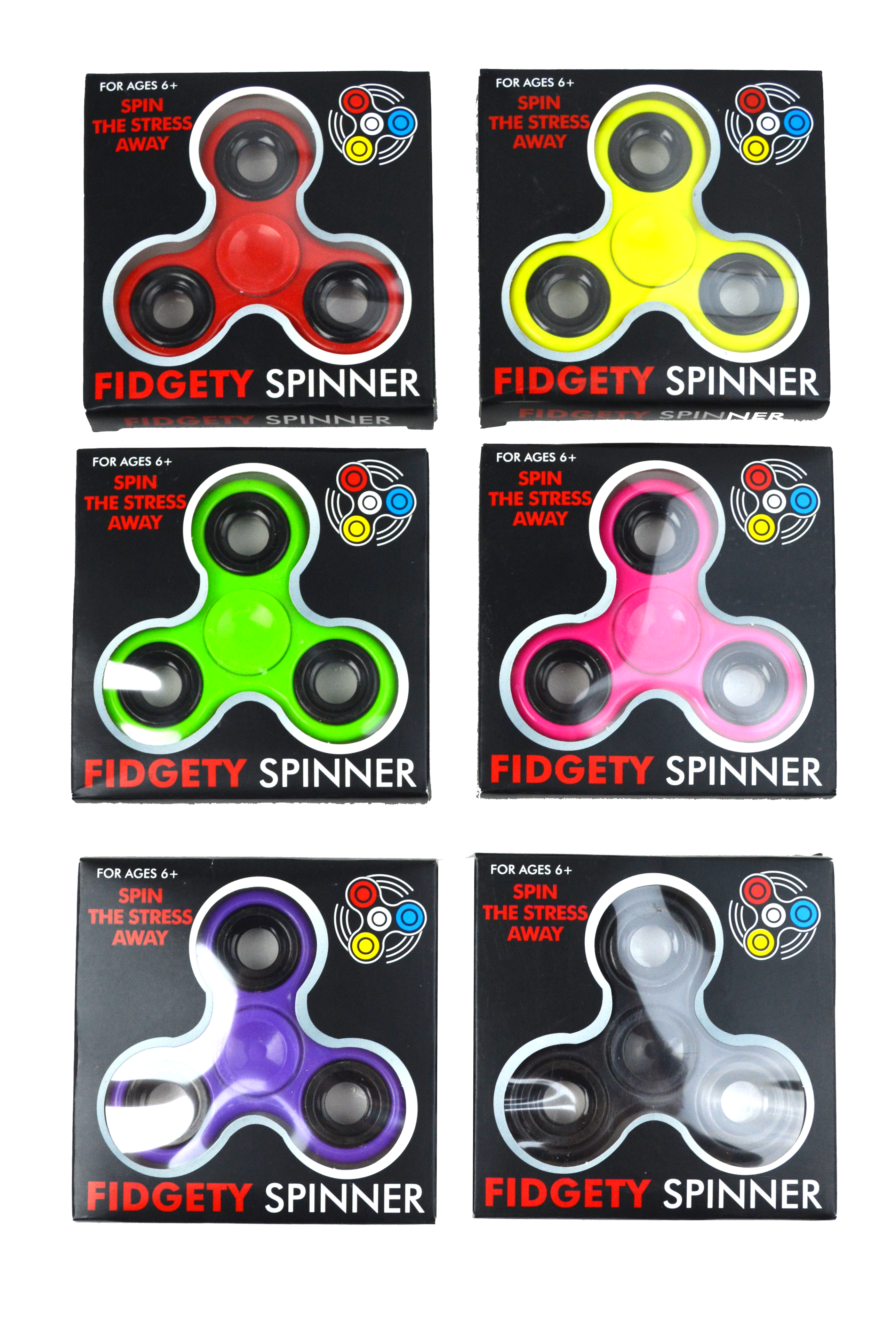Fidget Spinner Assorted Color 24pc Case