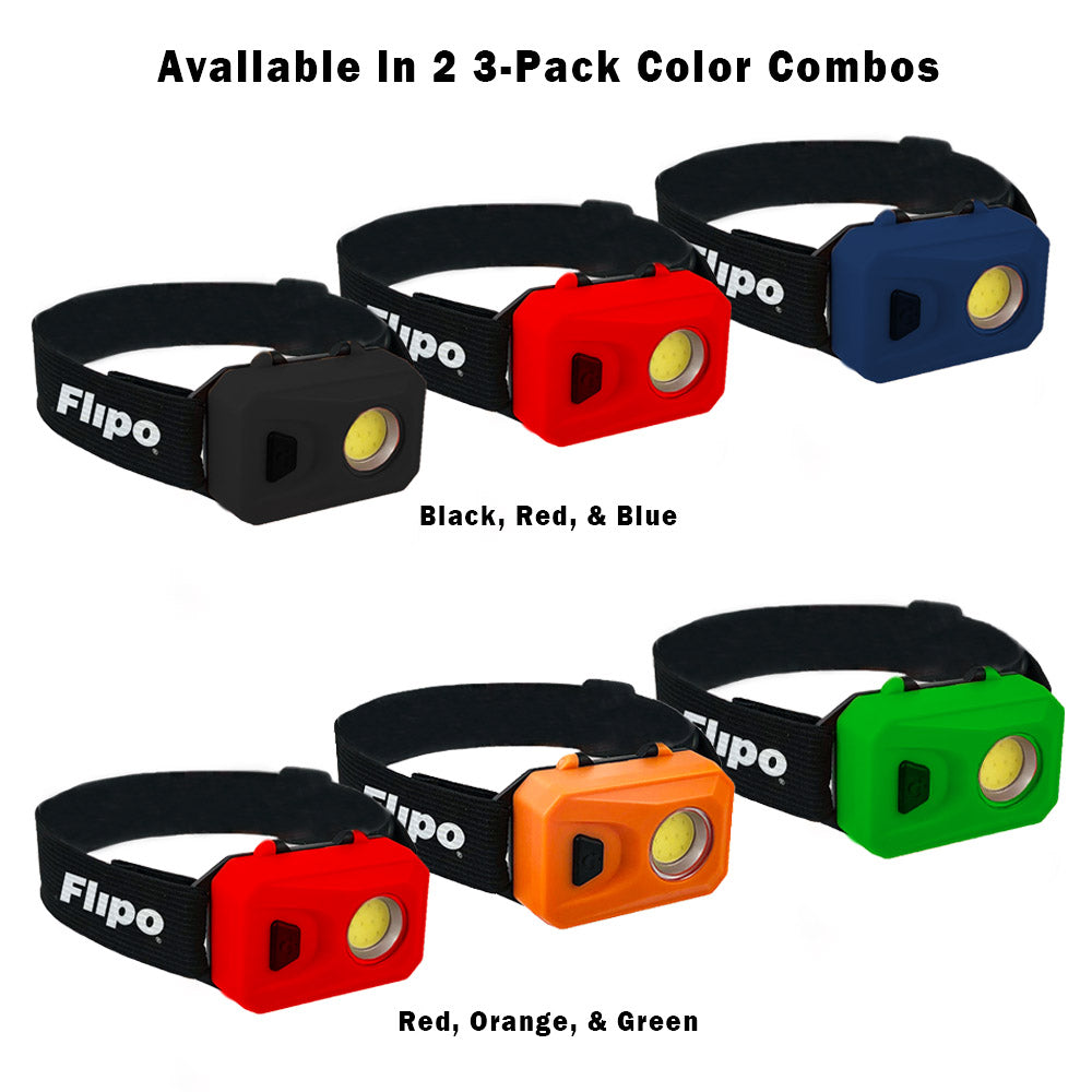 Vega 200 COB LED Ultralight 3-Pack Headlamps