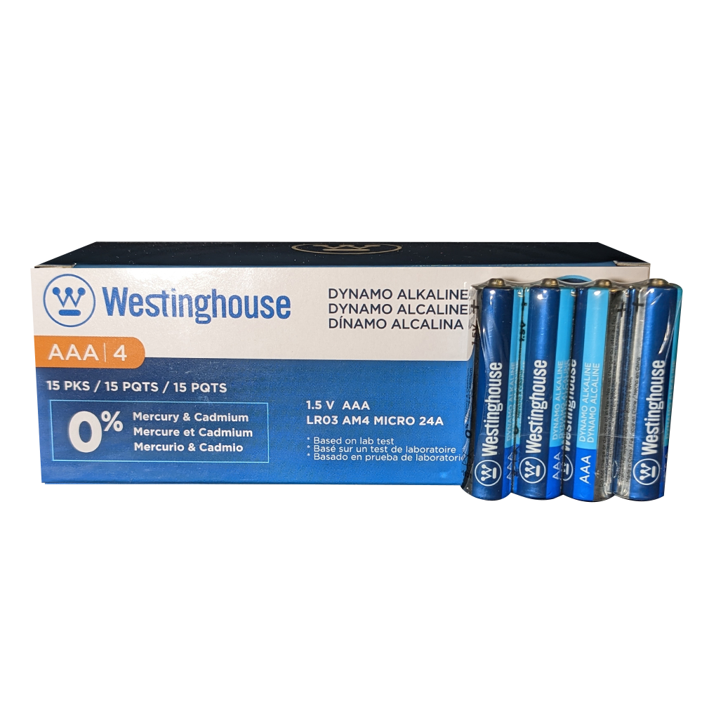 Westinghouse AAA Dynamo Alkaline 60 Pack Box