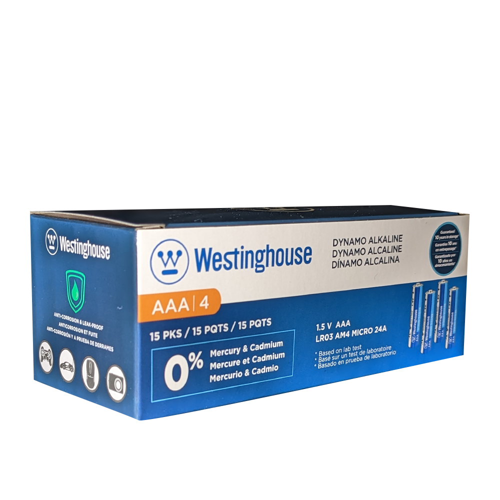 Westinghouse AAA Dynamo Alkaline 60 Pack Box