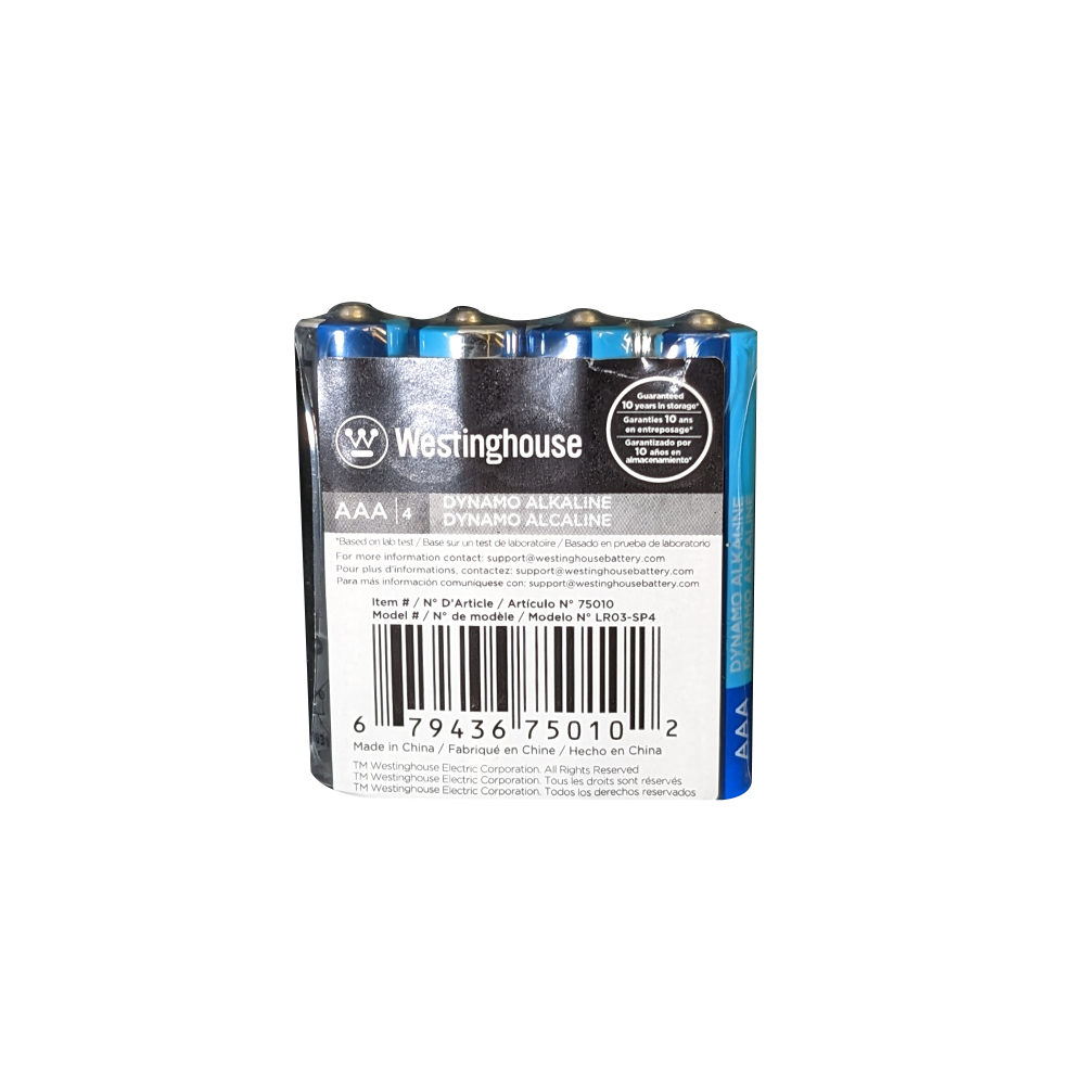 Westinghouse AAA Dynamo Alkaline 60 Pack Box
