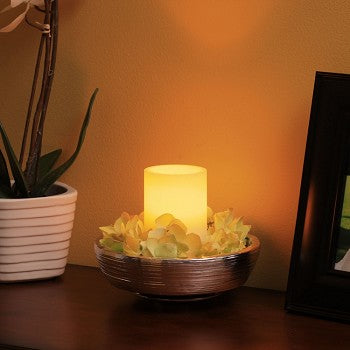 Flameless Wax 3 x 5 Flat Top Pillar Candle