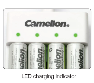 Camelion AAA Ni-Mh Always Ready Rechargeable Batteries (8) + Charger Bundle