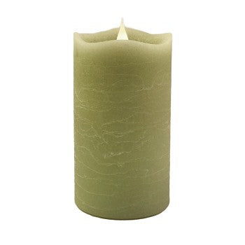 Solaré Distressed 3D Virtual Flame 3x5 Melted Wax Candle