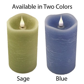 Solaré Distressed 3D Virtual Flame 3x5 Melted Wax Candle